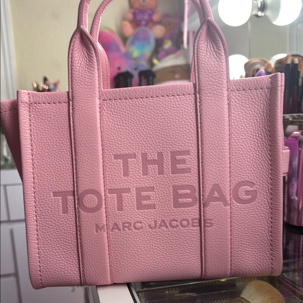 Marc Jacobs Small Leather Tote in Pink Ribbon